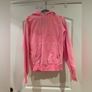 champion pink oversized hoodie, size S